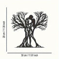 Couple & Ancient Tree Metal Wall Sculpture
